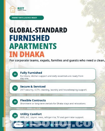 Fully Furnished 3-BR Serviced Apartment For Rent